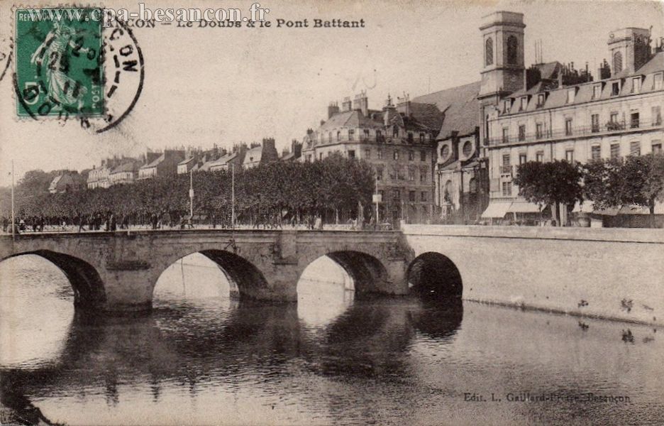 137 - BESANÇON - Le Doubs & le Pont Battant